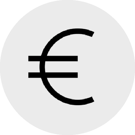 icono símbolo euro